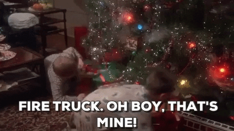 A Christmas Story Fire Truck Gift GIF