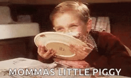 A Christmas Story Mommas Little Piggy GIF