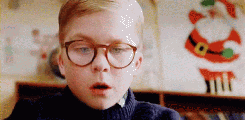 A Christmas Story Raplhie Shocked GIF