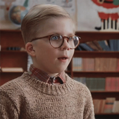 A Christmas Story Surprised Face Ralphie GIF