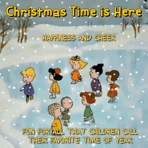 A Christmas Time Is Here Happiness And Cheer Fun For All That Children Call Their Favorite Time Of Year Poster GIF