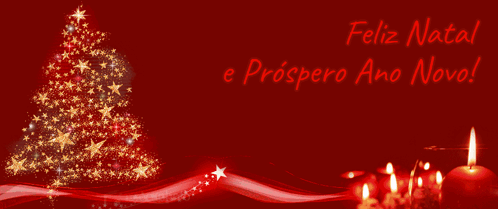 A Christmas Tree With The Words Feliz Natal E Prospero Ano Novo GIF