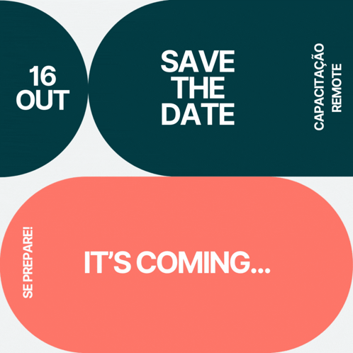 A Circle That Says " Save The Date " On It GIF