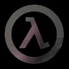 A Circle With A Letter L Inside Of It On A Black Background GIF