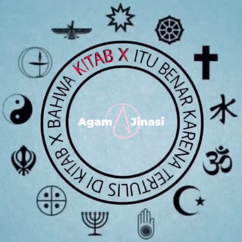 A Circle With Religious Symbols In It With Agam Jinasi Written In The Center GIF
