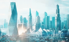 A City With A Lot Of Skyscrapers And Buildings GIF