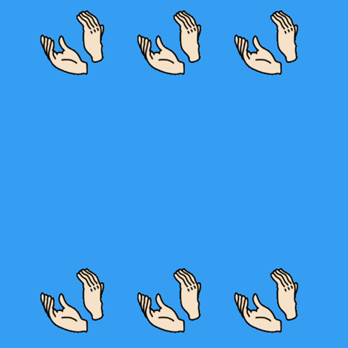 A Clap For First Responders Sign With A Blue Background GIF