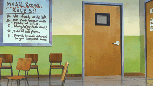 Music Room Rules Sign In Classroom GIF