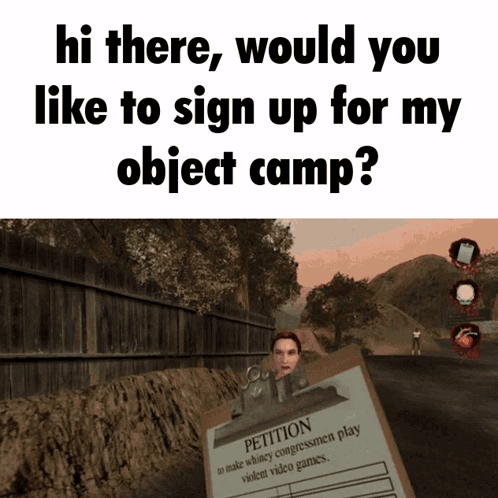A Clipboard With A Woman 'S Head On It That Says Petition To Make Whitey Congressmen Play Violent Video Games GIF
