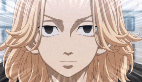 A Close Up Of A Anime Character 'S Face With A Serious Look On His Face GIF
