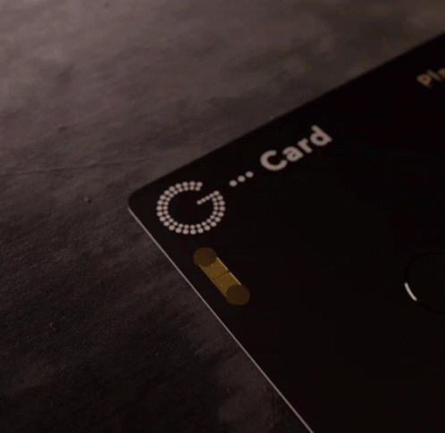 A Close Up Of A Black And White Item With The Letter C On The Bottom GIF