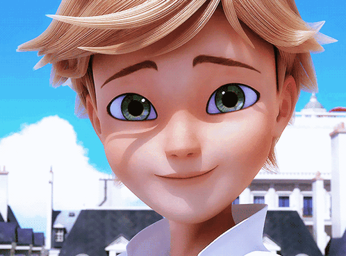 A Close Up Of A Boy 'S Face With Green Eyes GIF