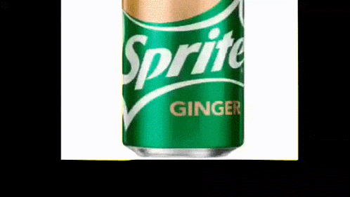 A Close Up Of A Can Of Sprite Ginger GIF