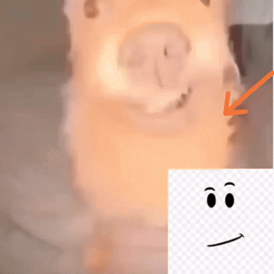 a close up of a candle with an arrow pointing to the face