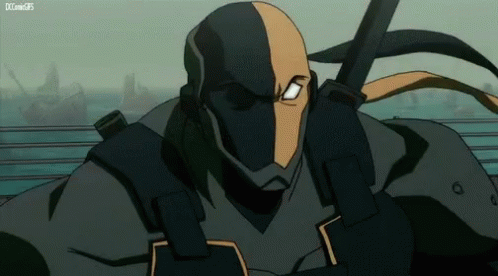 A Close Up Of A Cartoon Character Holding A Sword . GIF