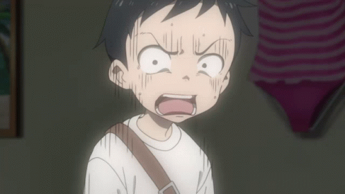 A Close Up Of A Cartoon Character Making A Surprised Face GIF