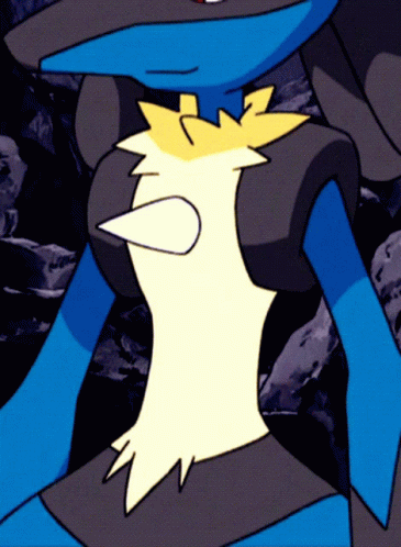 Cartoon Character Chest With Yellow Collar GIF