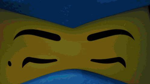 A Close Up Of A Cartoon Character 'S Eyes With Glowing Blue Eyes GIF