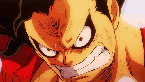 A Close Up Of A Cartoon Character 'S Face With A Big Smile GIF
