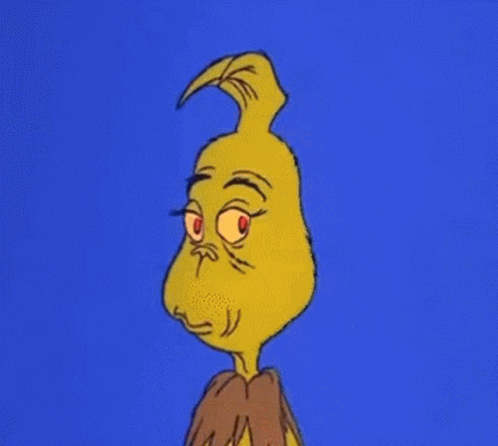 A Close Up Of A Cartoon Character 'S Face With A Blue Background . GIF