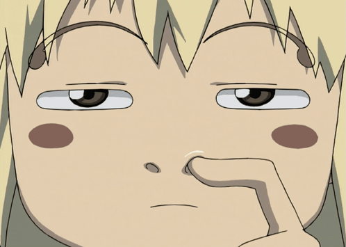 A Close Up Of A Cartoon Character 'S Face With A Finger In His Nose GIF