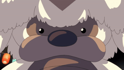 A Close Up Of A Cartoon Character 'S Face With A Large Nose GIF