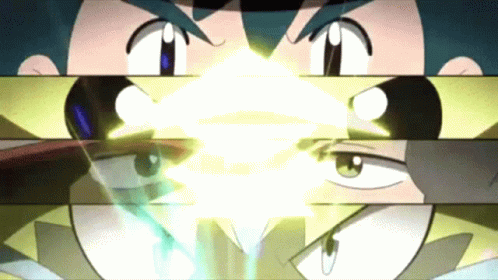 Cartoon Face With Light Coming From Eyes GIF