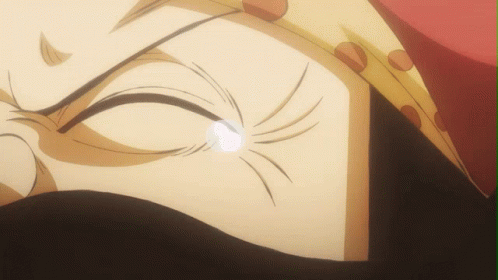A Close Up Of A Cartoon Character 'S Face With A Pearl In His Eye GIF
