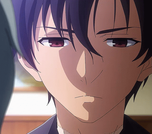 Serious Cartoon Character Face Close Up GIF