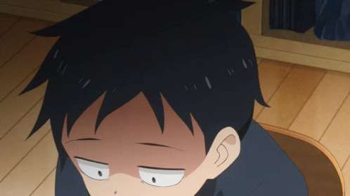A Close Up Of A Cartoon Character 'S Face With A Serious Look On His Face GIF