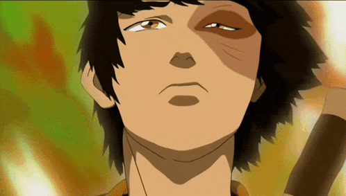 A Close Up Of A Cartoon Character 'S Face With A Serious Look On His Face GIF