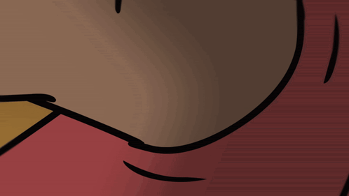 A Close Up Of A Cartoon Character 'S Face With A Slight Smile GIF