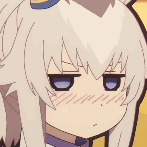 A Close Up Of A Cartoon Character 'S Face With A Surprised Expression GIF