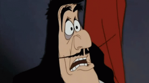 A Close Up Of A Cartoon Character 'S Face With A Surprised Expression GIF