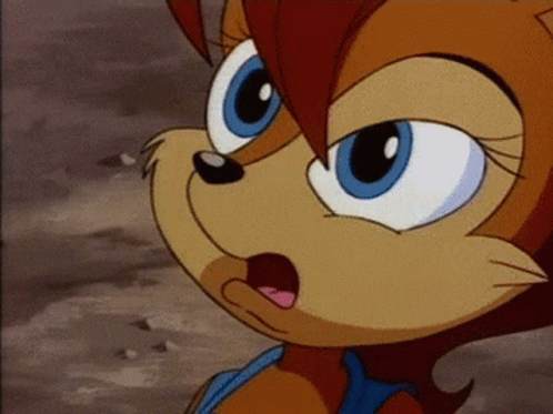 Close Up Of Surprised Cartoon Face GIF