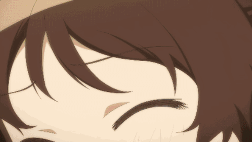 A Close Up Of A Cartoon Character 'S Face With A Surprised Look On Her Face GIF