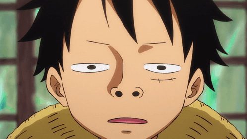 A Close Up Of A Cartoon Character 'S Face With A Surprised Look On His Face GIF