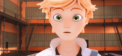 A Close Up Of A Cartoon Character 'S Face With A Surprised Look On His Face GIF
