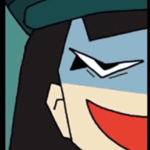 A Close Up Of A Cartoon Character 'S Face With A Surprised Look On His Face GIF