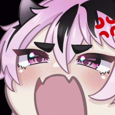 A Close Up Of A Cartoon Character 'S Face With Angry Eyes GIF