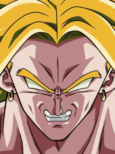 A Close Up Of A Cartoon Character 'S Face With Earrings GIF