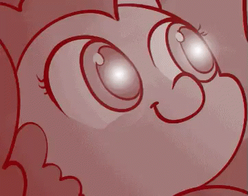 A Close Up Of A Cartoon Character 'S Face With Glowing Eyes . GIF
