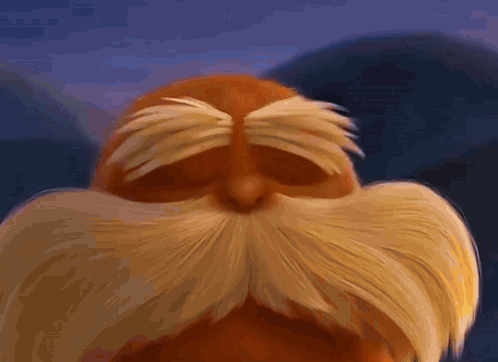 A Close Up Of A Cartoon Character 'S Face With His Eyes Closed GIF