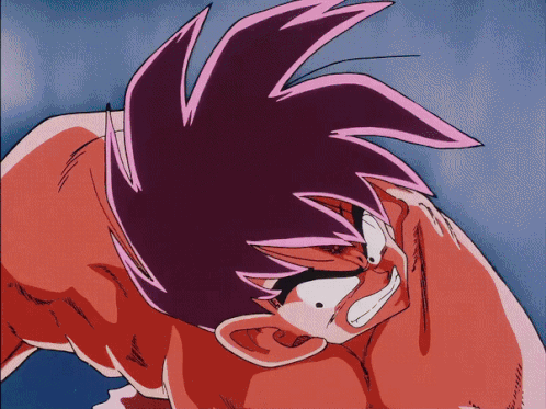 A Close Up Of A Cartoon Character 'S Face With Pink Hair GIF