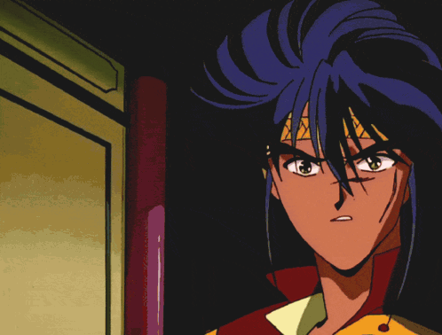 A Close Up Of A Cartoon Character 'S Face With Red Hair GIF