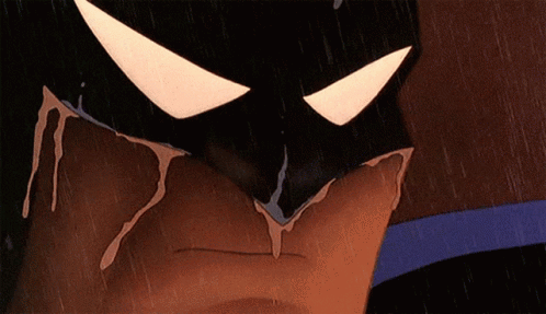 A Close Up Of A Cartoon Character 'S Face With Tears Coming Out Of His Eyes GIF