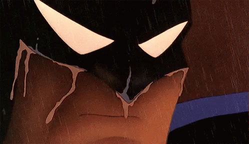A Close Up Of A Cartoon Character 'S Face With Tears Coming Out Of It GIF