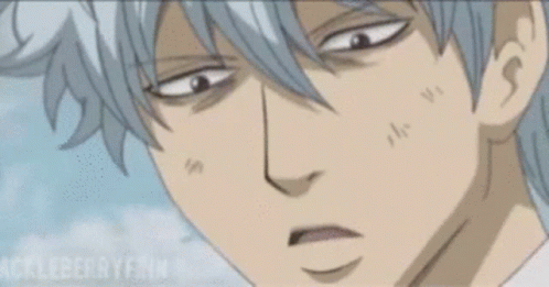 A Close Up Of A Cartoon Character 'S Face With The Words Ackleberryfinn In The Bottom Right Corner GIF