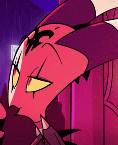 A Close Up Of A Cartoon Character 'S Face With Yellow Eyes GIF