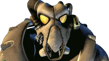 a close up of a cartoon character 's face with yellow eyes